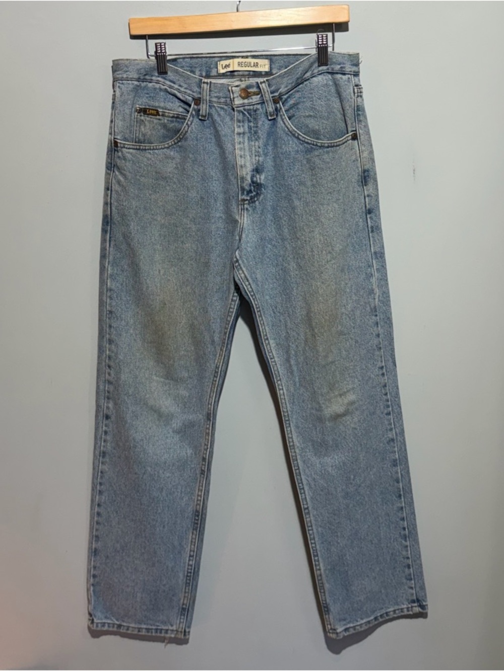 Men's Lee Regular Fit Straight Blue Jeans 32x30